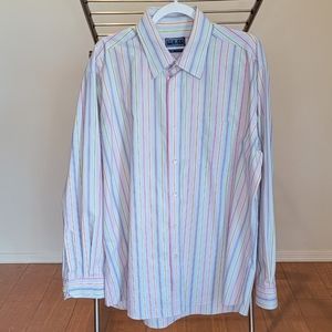 Sero stripped collared button down
